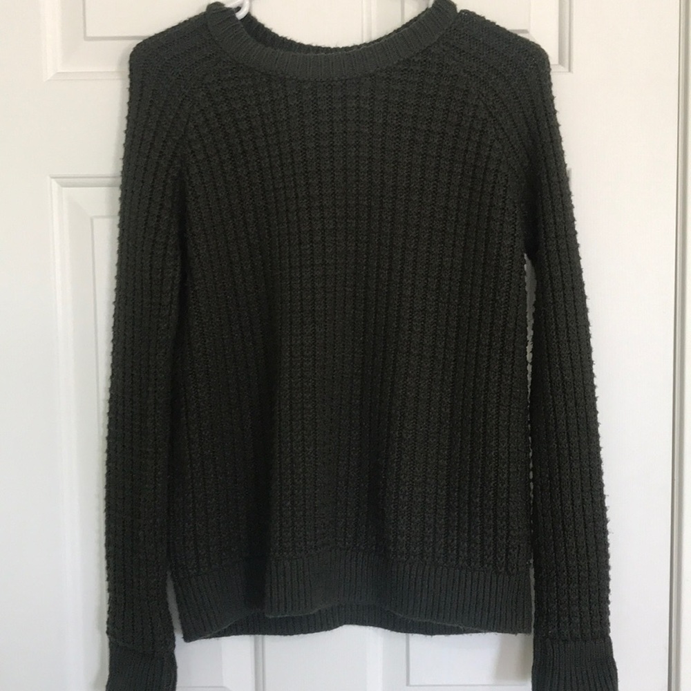 TOPSHOP Dark Green Knit Sweater